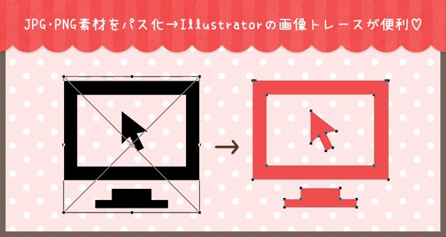 たったの3ステップ Illustratorで画像をパスに変身させちゃう方法 ゆうこのブログ